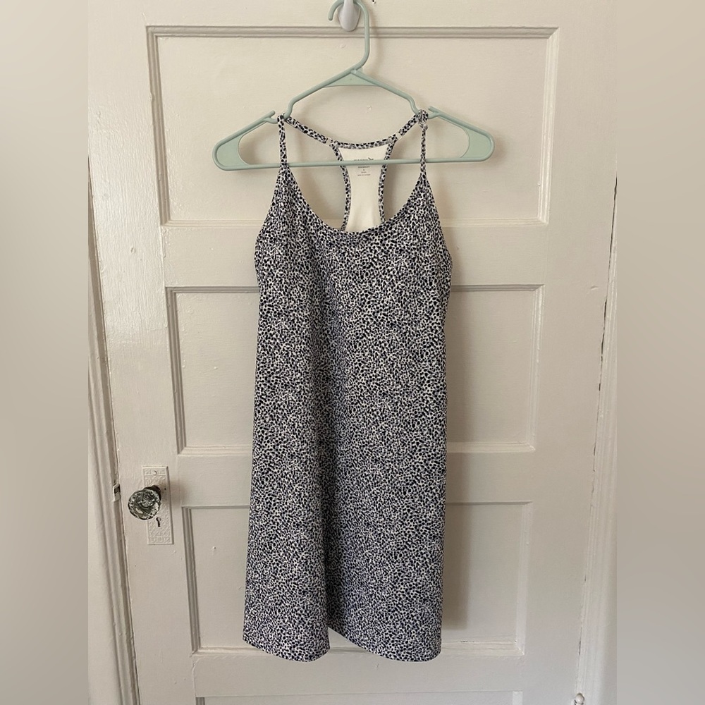 Sleeveless PowerSoft Performance Racer-Back Mini Swing Dress